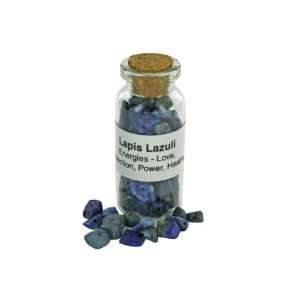  Bulk Pack of 90   Lapis Lazuli Stone Bead Chips In A Glass 