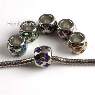 Wholesale lot 60 Charm Bead Fit European Bracelet P1416  