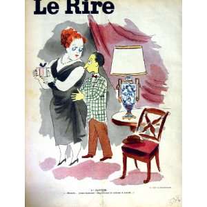 LE RIRE (THE LAUGH) FRENCH HUMOR MAGAZINE ROMANCE LADY
