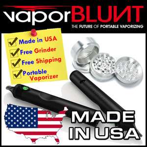 New Black VaporBLUNT Portable Vaporizer + FREE 4pc Aluminum Grinder 