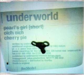 Underworld   Pearls Girl   3 Track Maxi CD 1996  