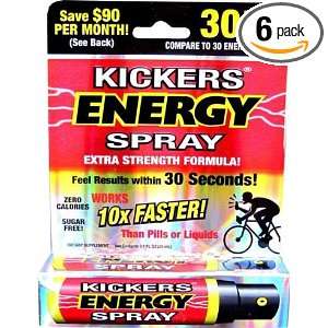  Kickers Energy Spray Extra Strength Formula 30 Doses Per 