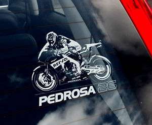 Dani Pedrosa #26  Moto GP Car Sticker   Honda Motorbike  