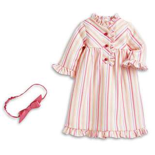 NEW in Box American Girl Kits Striped Nightie Nightgown Shift Pajamas 