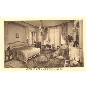  1920s Vintage Postcard Suite at Hotel Plaza Athenee Paris 