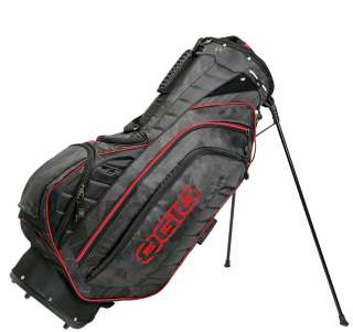 New Ogio Golf 2012 Vapor Stand Bag Carry Bag Fracture Black/Red  