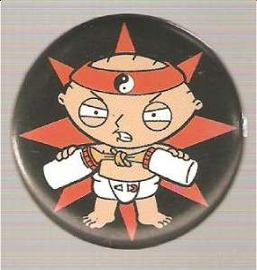 Button Pin Badge Family Guy Stewie Ninja  