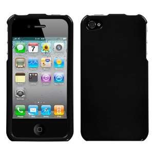   Solid Black Plastic Shield Protector Cover Case For Apple iPhone 4G