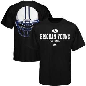 adidas Brigham Young Cougars Eyes T Shirt   Black Sports 