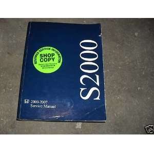   Honda S2000 Service Shop Repair Manual Oem: honda corporation: Books