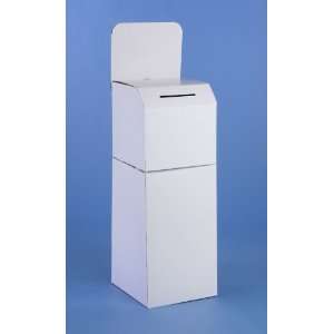  Floor Standing Corrugated Ballot Box with Header 