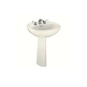  Kohler K 2081 4 Chablis Pedestal Lavatory, Almond