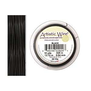  Artistic Wire Black 22 gauge, 15 yards Supplys Arts 