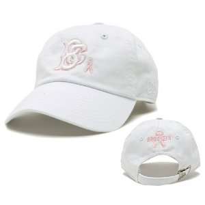   Cyclones Pink Ribbon Womens Cap   White Adjustable: Sports & Outdoors
