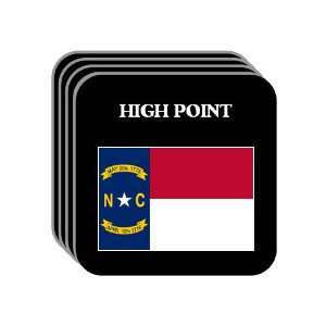 US State Flag   HIGH POINT, North Carolina (NC) Set of 4 Mini Mousepad 
