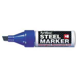  Artline  Steel Marker, Chisel Tip, 4mm, Blue    Sold as 