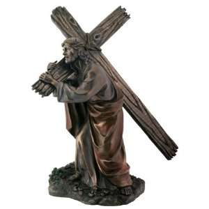 Jesus Carrying the Cross Statue, L 6 x W 7 x H 12 