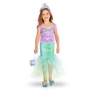  Disney Glitter Ariel Costume for Girls: Toys & Games