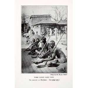  1927 Print Hindu Holy Men Brahman India Religion Cityscape 