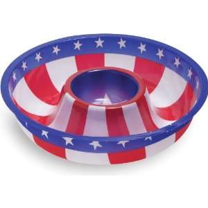  Patriotic Chip and Dip Tray 12 Party Accessory