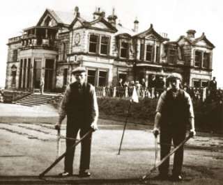 St. Andrews Golf Course workers 1885 Golf Photo AMAZING  