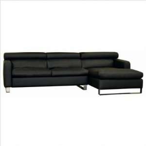   878445003777 Hermione Leather 2 piece Sofa Set Furniture & Decor
