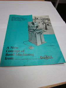 DoAll Four Model Band Saw Instruction Manual  