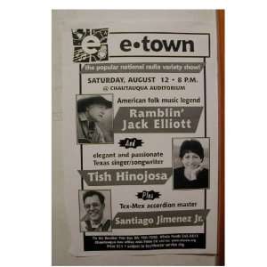    Ramblin Jack Elliott Tish Hinojosa Handbill poster 