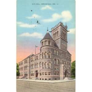   Vintage Postcard City Hall   Springfield Missouri 