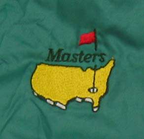 vtg MASTERS GOLF 80s WINDBREAKER Jacket Ladies L green embroidered 