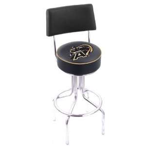  United States Military Academy Steel Stool with Back, 4 