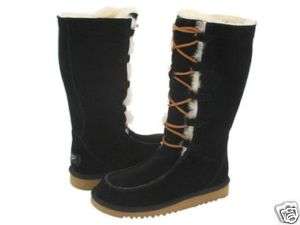 NIB 100% Authentic UGG Black LE UPTOWN Boots GIRLS 13  