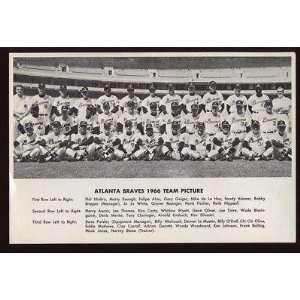 1966 Atlanta Braves Team Issued Photo EX   MLB Photos 