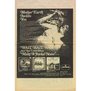 Mother Earth Tracy Nelson LP Promo Poster Ad 1969:  Home 