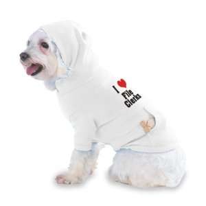 Love/Heart File Clerks Hooded (Hoody) T Shirt with pocket for your 