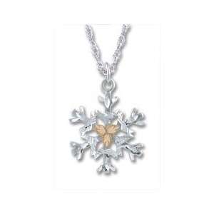  Snowflake Jewelry   Black Hills Silver Snow Flake Pendant 
