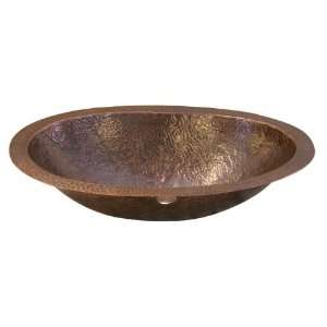   Copper Hammered Copper Collection 21 1/4Â Oval Hammered Copper Unde