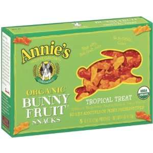Annies Homegrown   Organic Bunny Tropical Fruit Snack, 4 oz:  