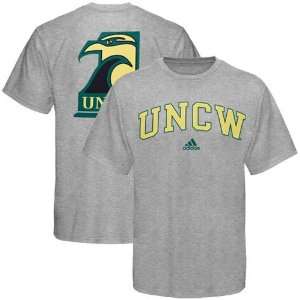  adidas UNC Wilmington Seahawks Ash Relentless T shirt 