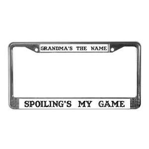  Grandmas Name 4 Funny License Plate Frame by  
