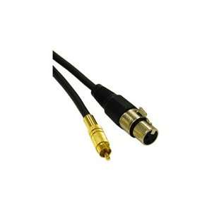  Cables To Go Pro Audio XLR Female to RCA Male Cable Adapter 