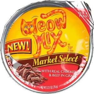  Meow Mix Market Select Chicken and Beef Moist Cat Food in 