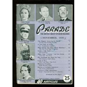Parade, the Digest of Good Reading 1938  November J. Edgar Hoover 