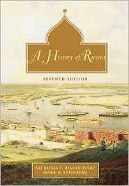 History of Russia, (0195153944), Nicholas V. Riasanovsky, Textbooks 