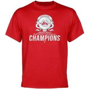 NCAA Sacred Heart Pioneers 2011 NEC Mens Golf Champions T shirt   Red
