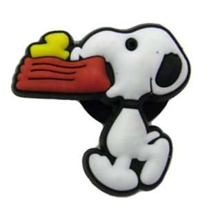  Snoopy with dog bowl   style your crocs shoe charm #1699 