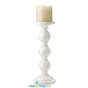  Candle Holder Triple Stack   White: Home & Kitchen