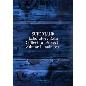 Data Collection Project : volume I, main text: Nicholas C,Smith, Jane 