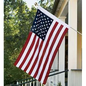   Silk Screened American House Flag and Pole Set Patio, Lawn & Garden