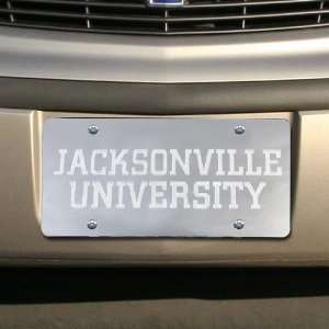 Jacksonville University Dolphins Silver Mirrored Team Logo License 